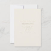 Neutrale Minimalistische Script Namen & Grote Datu Save The Date (Achterkant)