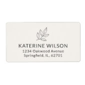 Neutrale minimalistische verzending voor kleine be etiket (Voorkant)