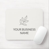 Neutrale Minimalistische Zakelijke Botanische Muismat (Met muis)
