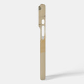 Neutrale Minimalistische Zonnebloem Omlijning Case-Mate iPhone Case (Achterkant / Links)