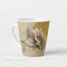 Neutrale Minimalistische Zonnebloem Omlijning