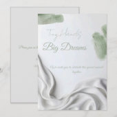 Neutrale Moderne Baby Shower Kaart (Voorkant / Achterkant)