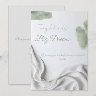 Neutrale Moderne Baby Shower Kaart