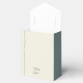 Neutrale moderne minimalistische bruiloft bedankdoosjes (Geopend)