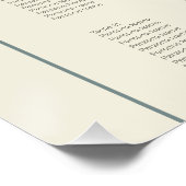 Neutrale Moderne Minimalistische Bruiloft zitgrafi Perfect Poster (Hoek)