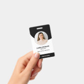 Neutrale moderne personeelsfoto ID-badge Badge (Handheld)