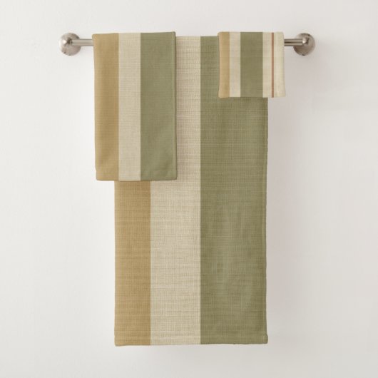 Neutrale moderne strepen bad handdoek (Insitu)