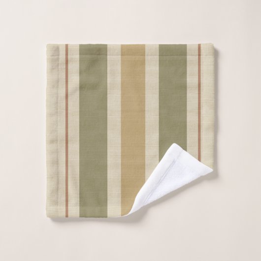 Neutrale moderne strepen bad handdoek (Wasdoekje)