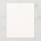 Neutrale Monogram Moderne Budget Trouwkaart (Achterkant)