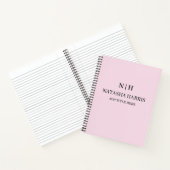 Neutrale Monogram Professioneel Zakelijk Notitiebo Notitieboek (Binnen)