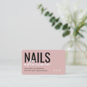 Neutrale nagels Nazorg Kaart Visitekaartje (Staand voorkant)
