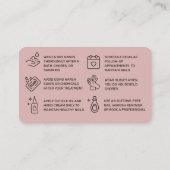 Neutrale nagels Nazorg Kaart Visitekaartje (Achterkant)