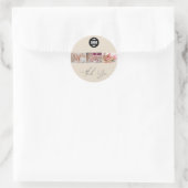 Neutrale nageltechnicus bedank je sticker (Tas)