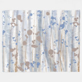 Neutrale natuur bos kleuren fleece deken (Voorkant (Horizontaal))
