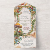 Neutrale Natuur doucheuitnodiging All In One Uitnodiging (Binnen)