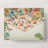 Neutrale Natuur doucheuitnodiging All In One Uitnodiging (Achterkant)