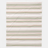 Neutrale Natuur Kleuren: Gestreepte Gooi Deken (Voorkant)