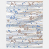 Neutrale Natuur Woodland Kleuren Fleece Deken (Voorkant)