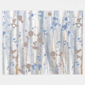 Neutrale Natuur Woodland Kleuren Fleece Deken (Voorkant (Horizontaal))