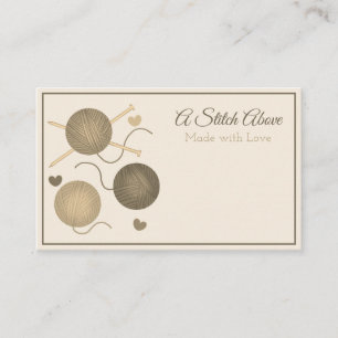 Neutrale nitting visitekaartje