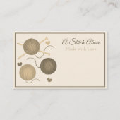 Neutrale nitting visitekaartje (Voorkant)