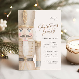 Neutrale Notenkraker Elegant Kerstfeest Kaart