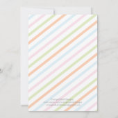 Neutrale olifant | Uitnodiging tot Baby shower (Achterkant)