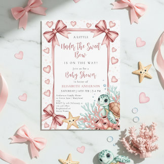 Neutrale onder de zee lint lieve schat baby shower kaart