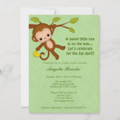 Neutrale one key Baby Shower Invitaties GROEN MM2 Kaart (Voorkant)