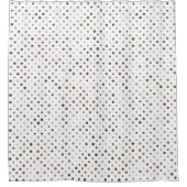 Neutrale onregelmatige polka stippen douchegordijn (Voorkant)