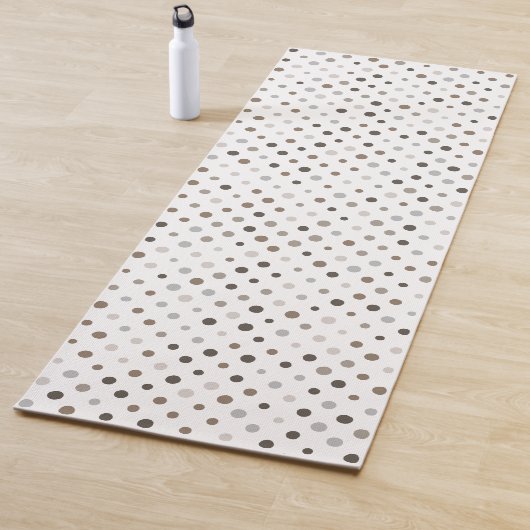 Neutrale onregelmatige stippen yogamat (In situ)