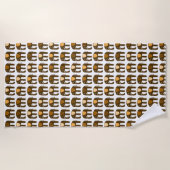 Neutrale oogmerken van Elephant Pattern Strandlaken (Voorkant)