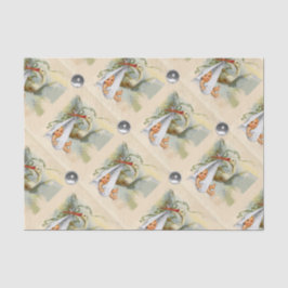 NEUTRALE OOIEVAAR BABY SHOWER WITTE EDELSTENEN TISSUEPAPIER