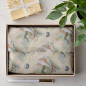 NEUTRALE OOIEVAAR BABY SHOWER WITTE EDELSTENEN TISSUEPAPIER (Geschenk)