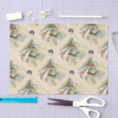 NEUTRALE OOIEVAAR BABY SHOWER WITTE EDELSTENEN TISSUEPAPIER (Craft)