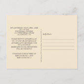 Neutrale orchideeën en eucalyptus Vrijgezellenfees Briefkaart (Achterkant)