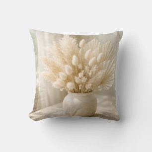 Neutrale Pampagras Boho Boeket Kussen