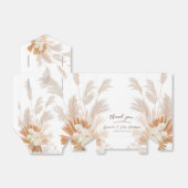 Neutrale Pampas Baby Shower Bedankdoosjes (Uitgevouwen)