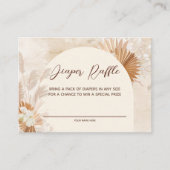 Neutrale Pampas Luier Raffle Informatiekaartje (Voorkant)