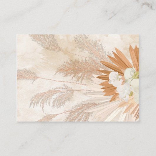 Neutrale Pampas Luierloof Informatiekaartje (Achterkant)