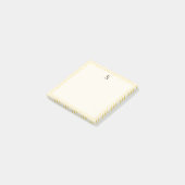 Neutrale penseelstreken Elegant monogram Zachte ge Post-it® Notes (Schuin)