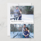 Neutrale Photo Pregnancy Announcard Aankondiging (Voorkant)