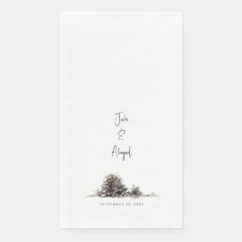 Neutrale pincode voor aangepaste Waterverf op maat Servet