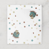 Neutrale plaatskaarten met een dinosaurus en sterr plaatskaartje (Buitenkant ongevouwen)