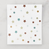 Neutrale plaatskaarten met een dinosaurus en sterr plaatskaartje (Binnenkant ongevouwen)