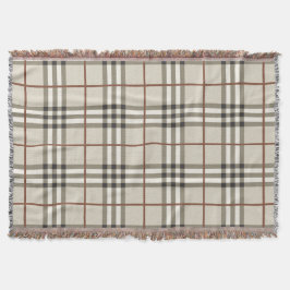 Neutrale Plaid Knusse Klassieke Patroon Deken