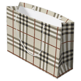Neutrale Plaid Knusse Klassieke Patroon Groot Cadeauzakje