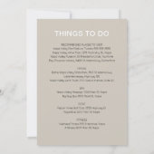 Neutrale plekken om te eten en dingen om te doen K Kaart (Achterkant)