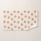 Neutrale Pompoen Boho Beige Halloween Herfst Gedem Bad Handdoek (Handdoek)