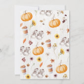 Neutrale Pumpkin Spice Everything Nice Baby Shower Kaart (Achterkant)